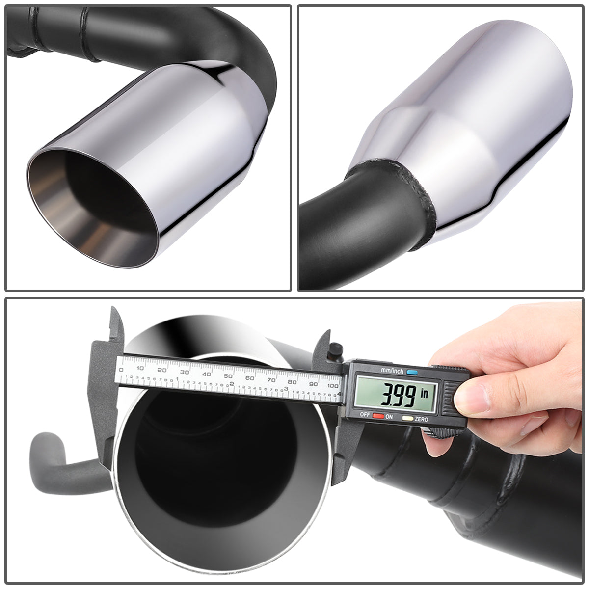 TUBERIA CATBACK CATBACK - 12-17 JEEP WRANGLER / 2018 JEEP WRANGLER JK - FITS MODELS WITH 3.6L ENGINE - ALUMINIZED / STAINLESS