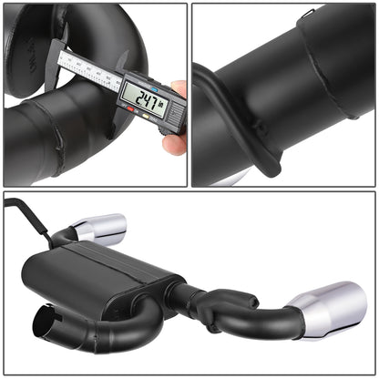 TUBERIA CATBACK CATBACK - 12-17 JEEP WRANGLER / 2018 JEEP WRANGLER JK - FITS MODELS WITH 3.6L ENGINE - ALUMINIZED / STAINLESS