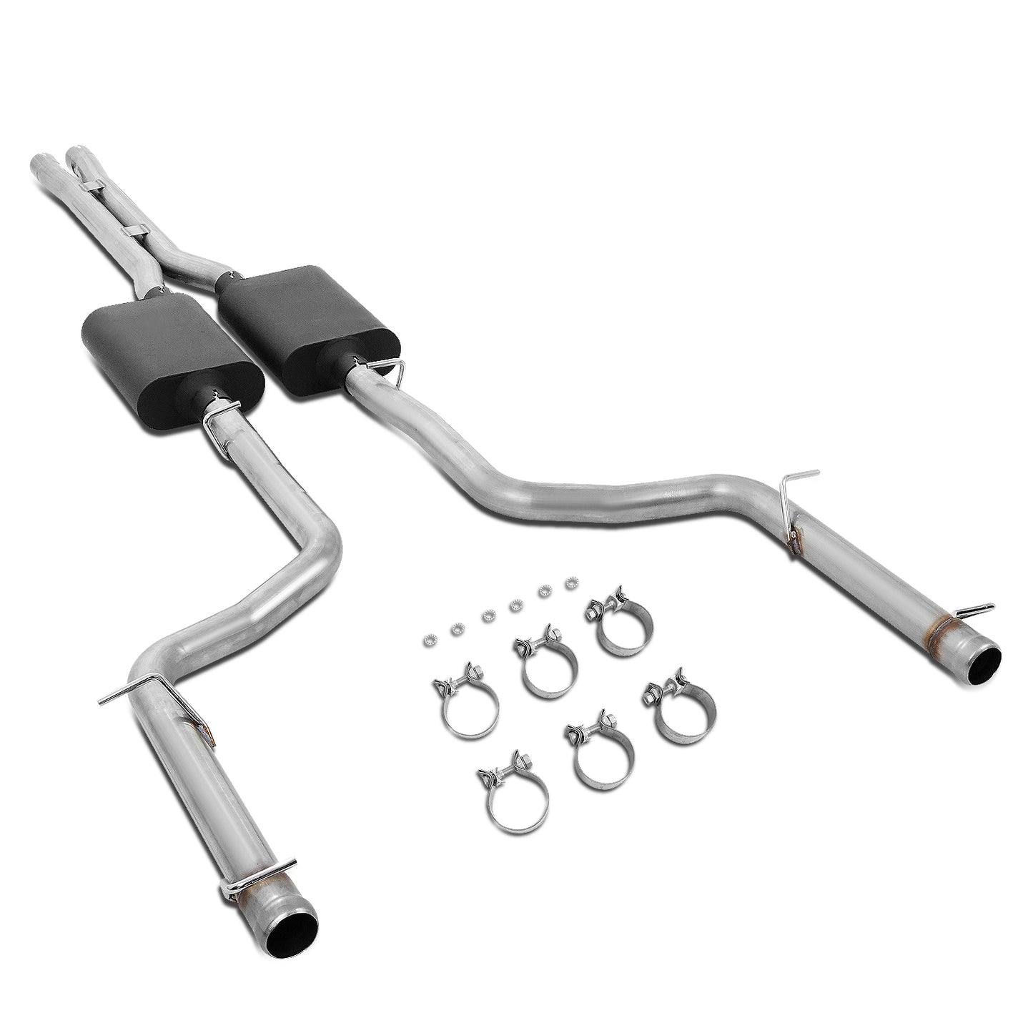 TUBERIA CATBACK CATBACK - 09-14 DODGE CHALLENGER 5.7L - MUST REUSE OEM EXHAUST TIPS - ALUMINIZED STEEL