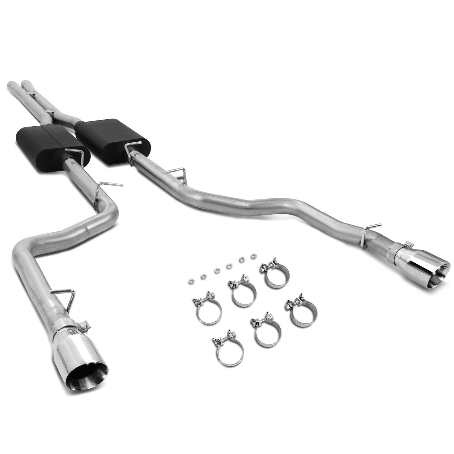 TUBERIA CATBACK CATBACK - 05-10 CHRYSLER 300 5.7L / 06-10 DODGE CHARGER 5.7L / 05-08 DODGE MAGNUM 5.7L - ALUMINIZED / STAINLESS