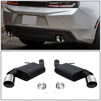 TUBERIA CATBACK CATBACK - 16-19 CHEVROLET CAMARO SS WITH 6.2L ENGINE - DOES NOT FIT VEHICLES FITTED WITH PERFORMANCE EXHAUST OPTION (QUADTIP) - ALUMINIZED / STAINLESS