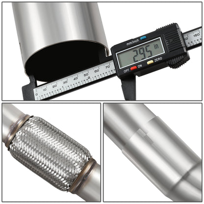 TUBERIA CATBACK CATBACK - 07-13 CHEVROLET SILVERADO 1500 5.3L CREW CAB WITH 5.5' BED / 07-08 CHEVROLET SILVERADO 1500 4.8L CREW CAB WITH 5.5' BED / 07-13 CHEVROLET SILVERADO 1500 5.3L EXTRA CAB WITH 6.5' BED / 07-08 CHEVROLET SILVERADO 1500 4.8L EXTRA CAB