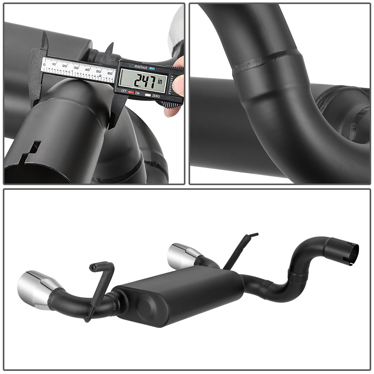 TUBERIA CATBACK CATBACK - 18-21 JEEP WRANGLER JL WITH 2.0L, 3.6L ENGINES - ALUMINIZED / STAINLESS