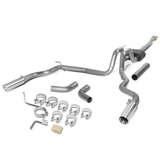 TUBERIA CATBACK CATBACK - 15-20 FORD F-150 2.7L, 3.5L, 5.0L - ALUMINIZED / STAINLESS