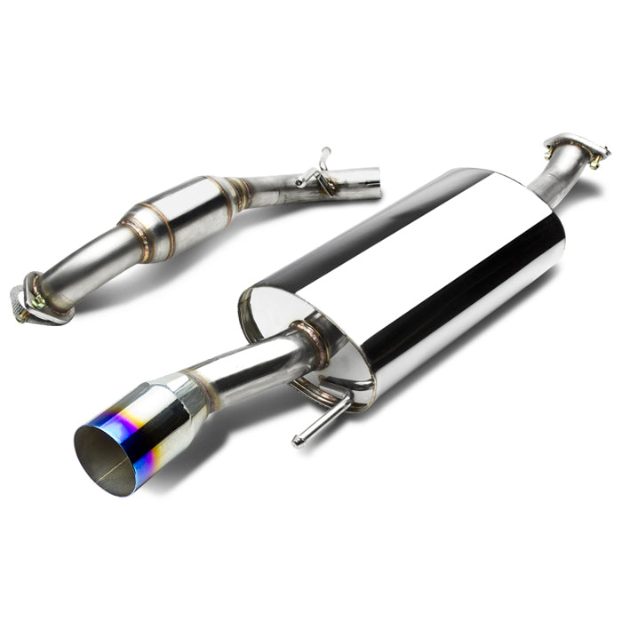 TUBERIA CATBACK CATBACK - 92-98 VW GOLF MK3 8V/VR7 - SINGLE BURNT TIP - STAINLESS STEEL