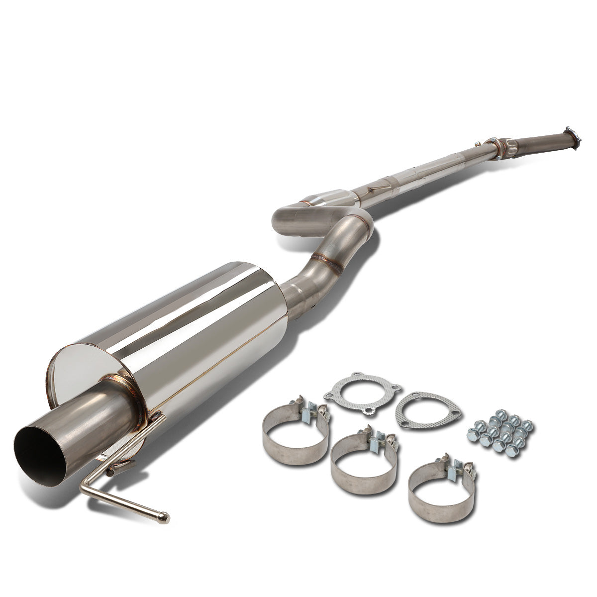 TUBERIA CATBACK CATBACK - 00-04 VOLKSWAGEN JETTA , GOLF - FITS 1.8T/1.8L TURBOCHARGED MODELS ONLY - SINGLE TIP - STAINLESS STEEL