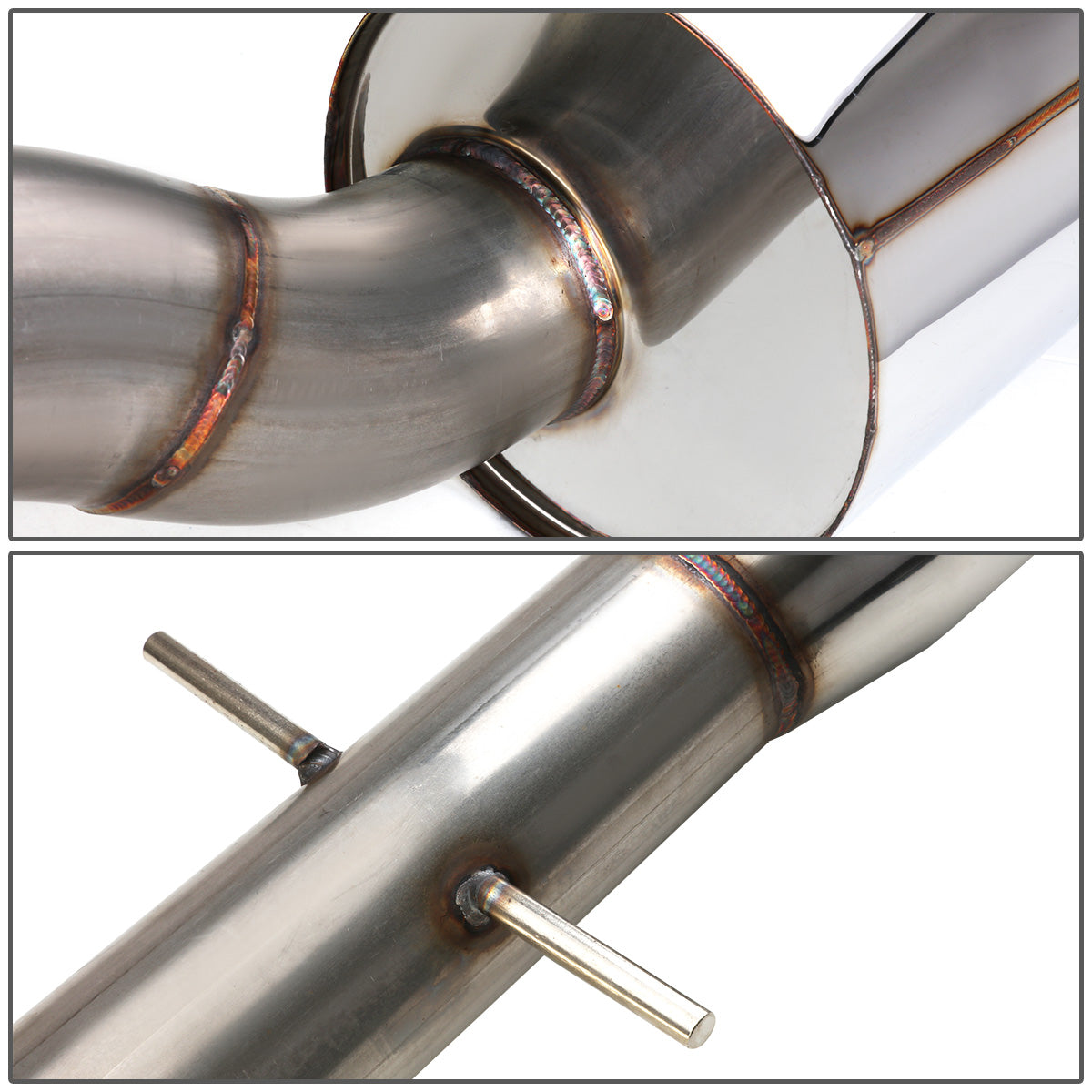 TUBERIA CATBACK CATBACK - 00-04 VOLKSWAGEN JETTA , GOLF - FITS 1.8T/1.8L TURBOCHARGED MODELS ONLY - SINGLE TIP - STAINLESS STEEL