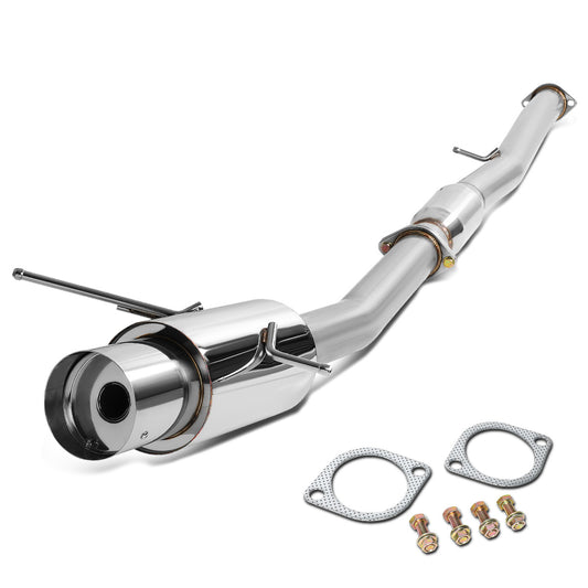 TUBERIA CATBACK CATBACK - 02-07 SUBARU WRX / STI - SINGLE TIP - ROUND MUFFLER - STAINLESS STEEL