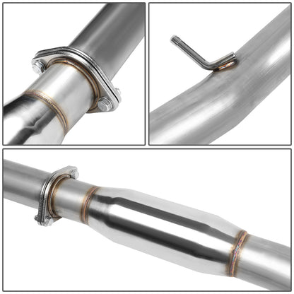 TUBERIA CATBACK CATBACK - 02-07 SUBARU WRX / STI - SINGLE BURNT TIP - ROUND MUFFLER - STAINLESS STEEL