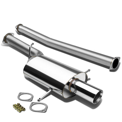 TUBERIA CATBACK CATBACK - 02-07 SUBARU WRX/STI EJ20/EJ25 - SINGLE ROLLED TIP - OVAL MUFFLER - STAINLESS STEEL
