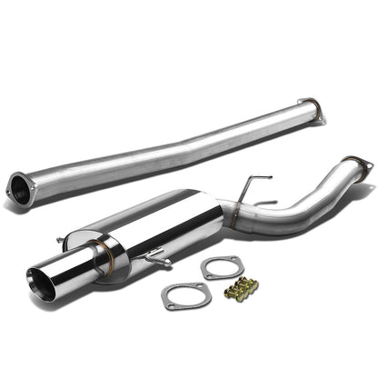 TUBERIA CATBACK CATBACK - 02-07 SUBARU WRX/STI EJ20/EJ25 - SINGLE ROLLED TIP - OVAL MUFFLER - STAINLESS STEEL
