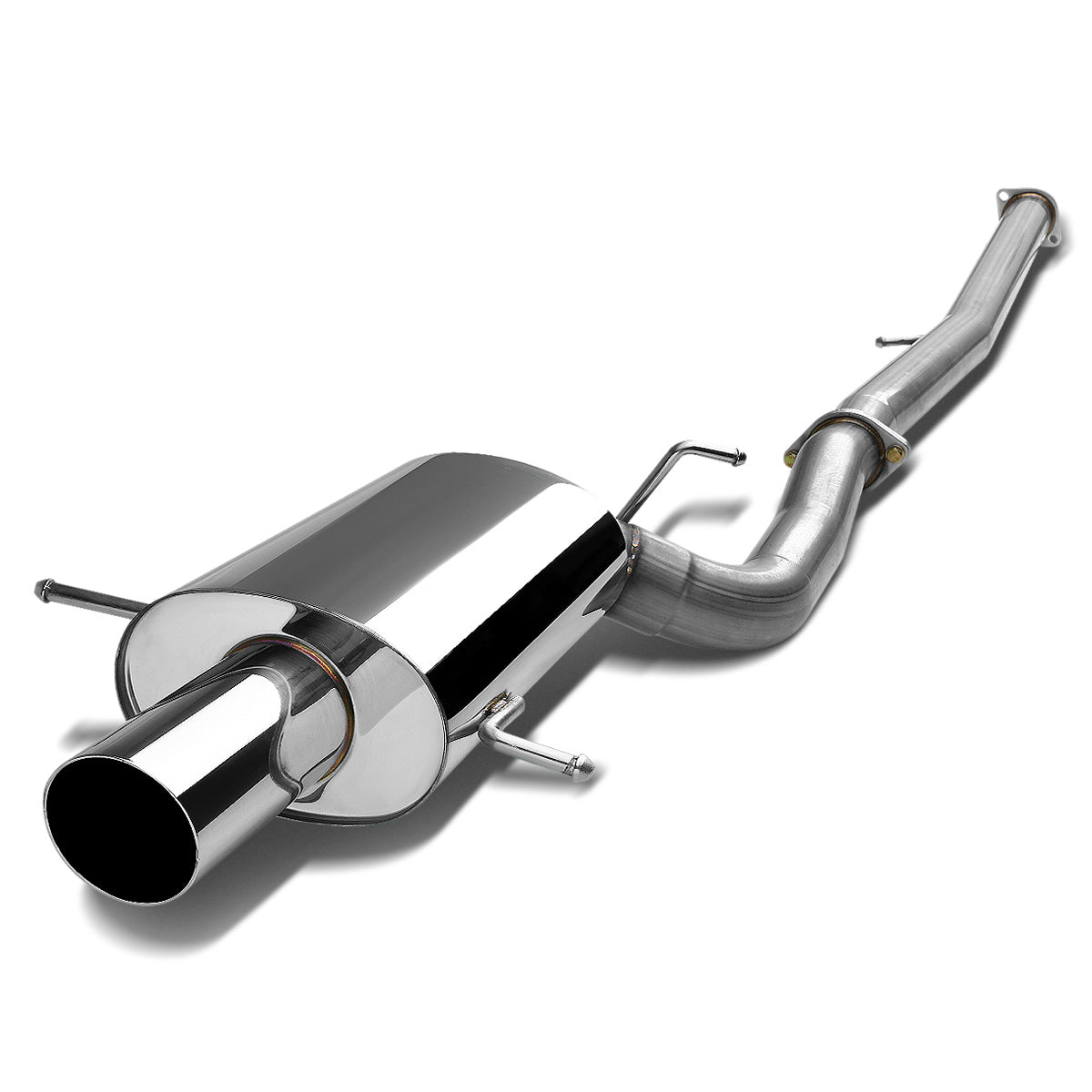TUBERIA CATBACK CATBACK - 02-07 SUBARU WRX/STI EJ20/EJ25 - SINGLE ROLLED TIP - OVAL MUFFLER - STAINLESS STEEL