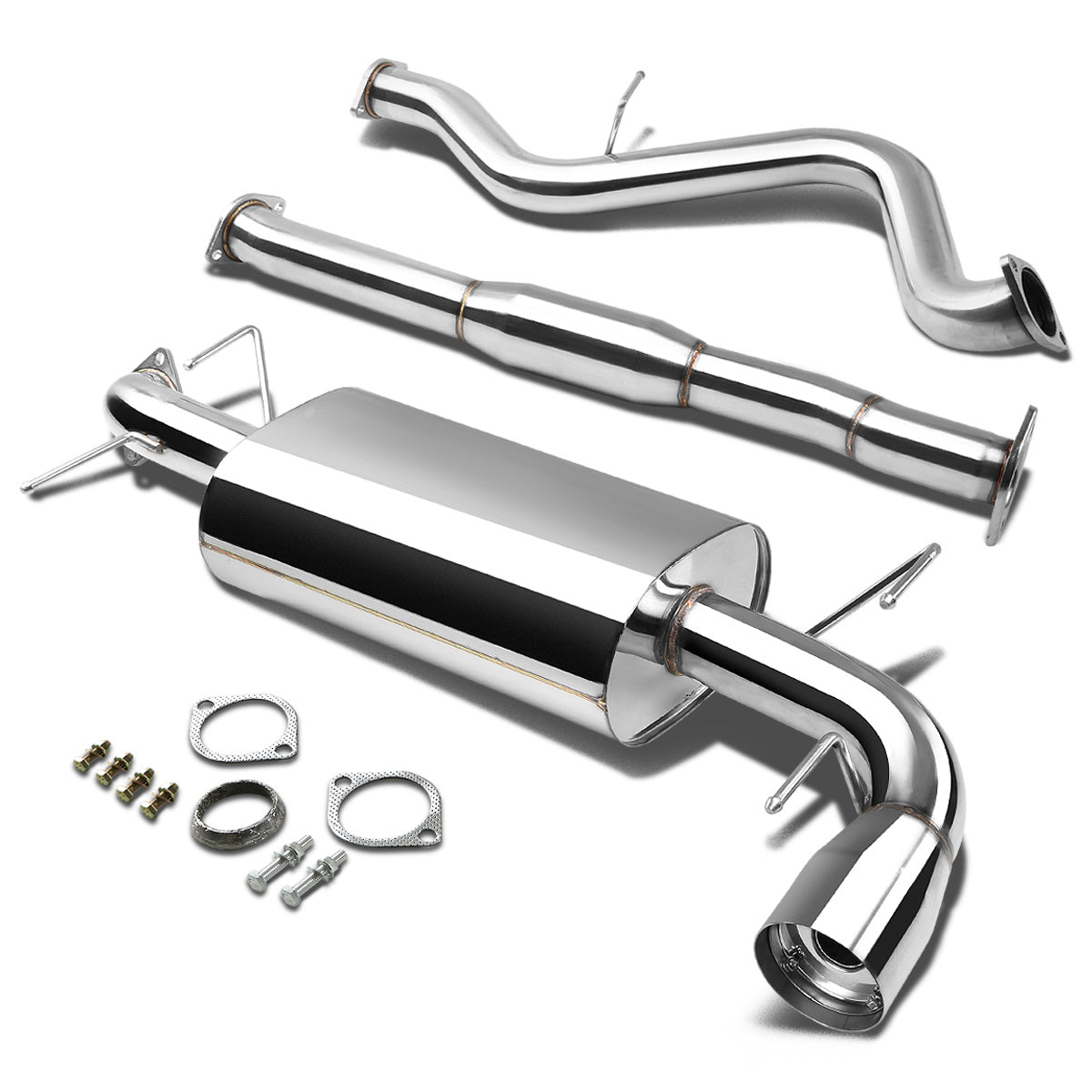 TUBERIA CATBACK CATBACK - 08-14 SUBARU IMPREZA WRX / STI 5-DOOR HATCHBACK - SINGLE TIP - OE STYLE - STAINLESS STEEL