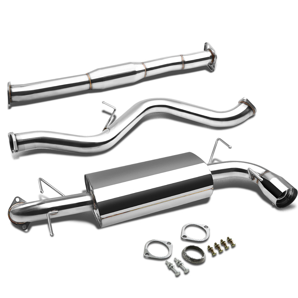 TUBERIA CATBACK CATBACK - 08-14 SUBARU IMPREZA WRX / STI 5-DOOR HATCHBACK - SINGLE TIP - OE STYLE - STAINLESS STEEL