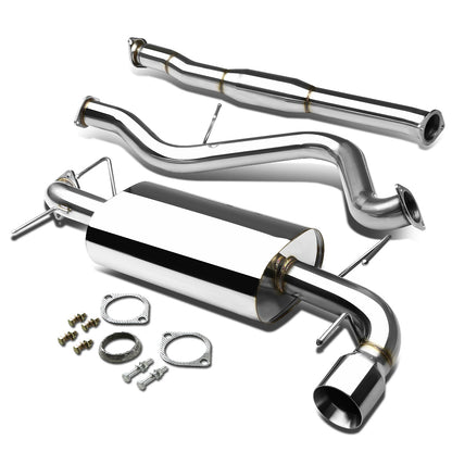 TUBERIA CATBACK CATBACK - 08-14 SUBARU IMPREZA WRX / STI 5-DOOR HATCHBACK - SINGLE ROLLED TIP - OE STYLE - STAINLESS STEEL