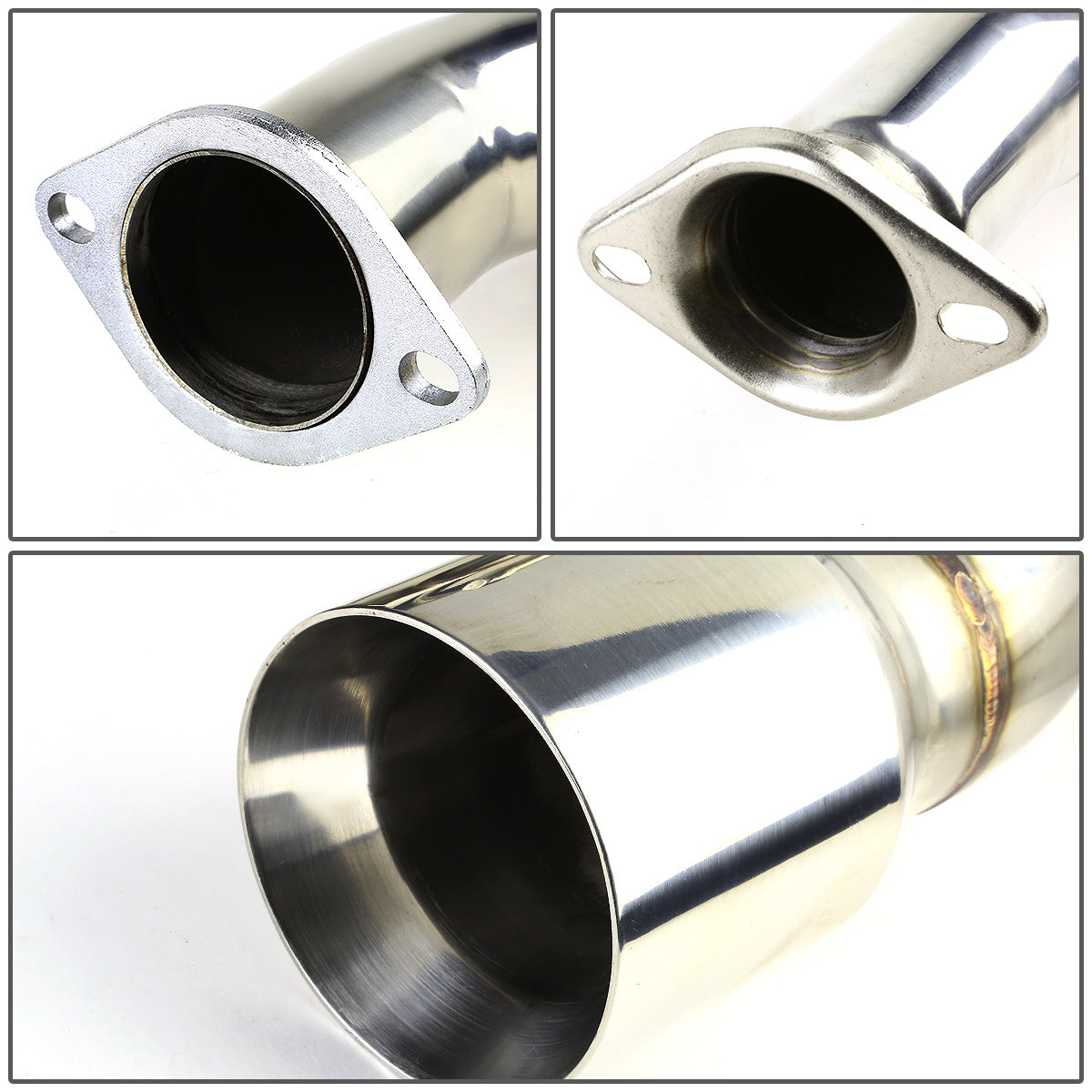 TUBERIA CATBACK CATBACK - 08-14 SUBARU IMPREZA WRX / STI 5-DOOR HATCHBACK - SINGLE ROLLED TIP - OE STYLE - STAINLESS STEEL