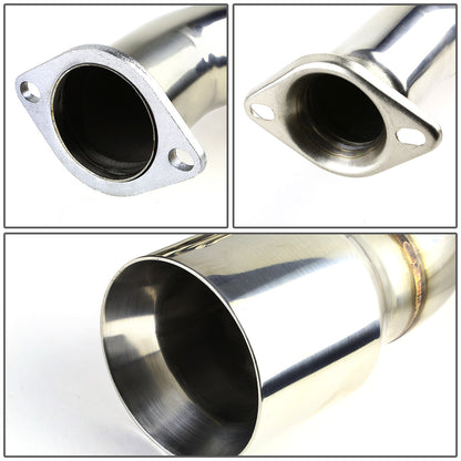 TUBERIA CATBACK CATBACK - 08-14 SUBARU IMPREZA WRX / STI 5-DOOR HATCHBACK - SINGLE ROLLED TIP - OE STYLE - STAINLESS STEEL