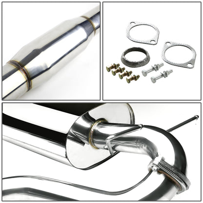 TUBERIA CATBACK CATBACK - 08-14 SUBARU IMPREZA WRX / STI 5-DOOR HATCHBACK - SINGLE ROLLED TIP - OE STYLE - STAINLESS STEEL