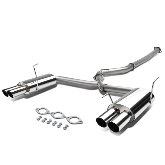 TUBERIA CATBACK CATBACK - 15-17 SUBARU WRX & STI SEDAN - QUAD TIP DUAL MUFFLER - STAINLESS STEEL