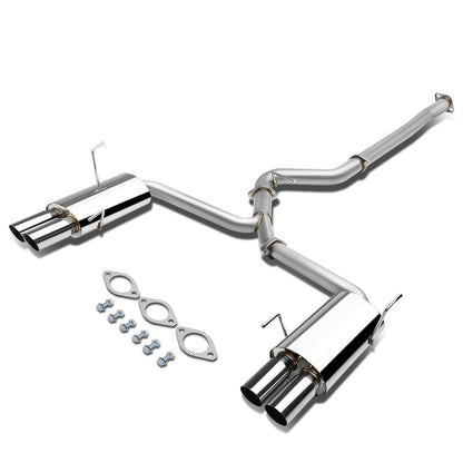 TUBERIA CATBACK CATBACK - 15-17 SUBARU WRX & STI SEDAN - QUAD TIP DUAL MUFFLER - STAINLESS STEEL