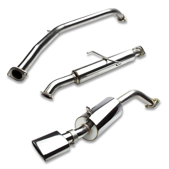 TUBERIA CATBACK CATBACK - 08-11 SCION XB - SINGLE OVAL ROLLED TIP - STAINLESS STEEL