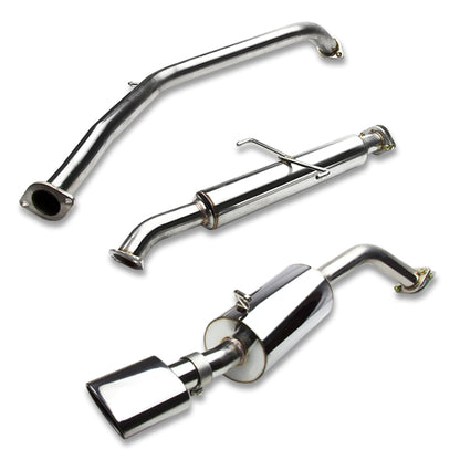 TUBERIA CATBACK CATBACK - 08-11 SCION XB - SINGLE OVAL ROLLED TIP - STAINLESS STEEL