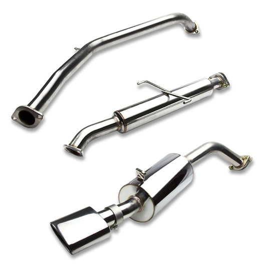 TUBERIA CATBACK CATBACK - 08-11 SCION XB - SINGLE OVAL ROLLED TIP - STAINLESS STEEL