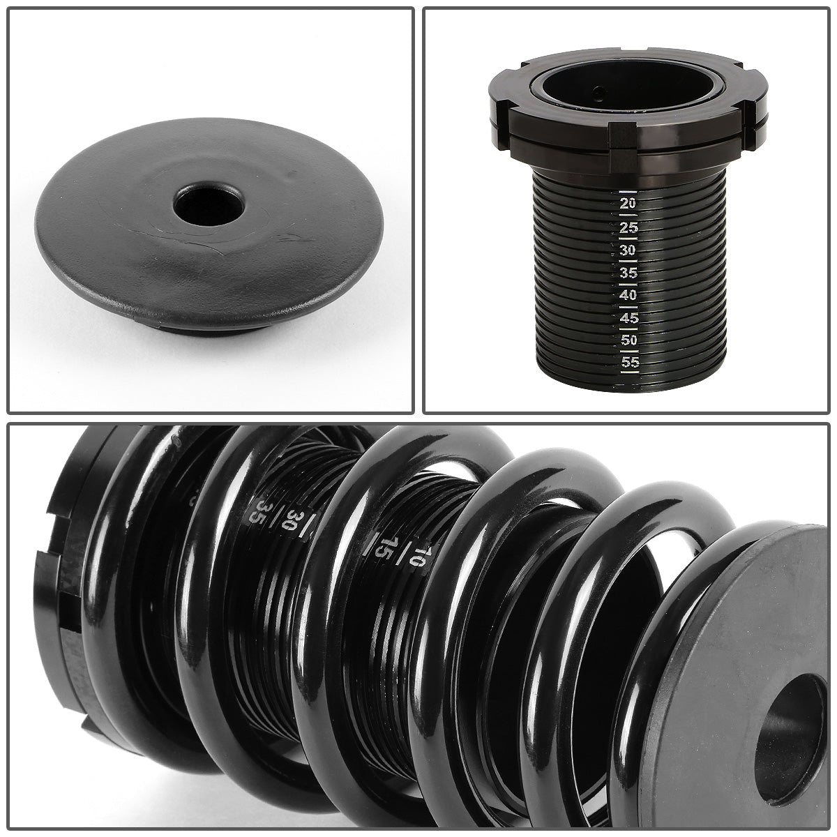 COILOVER 01-05 HONDA CIVIC - SCALE- BLACK SLEEVE / BLACK TOP / BLACK SPRING