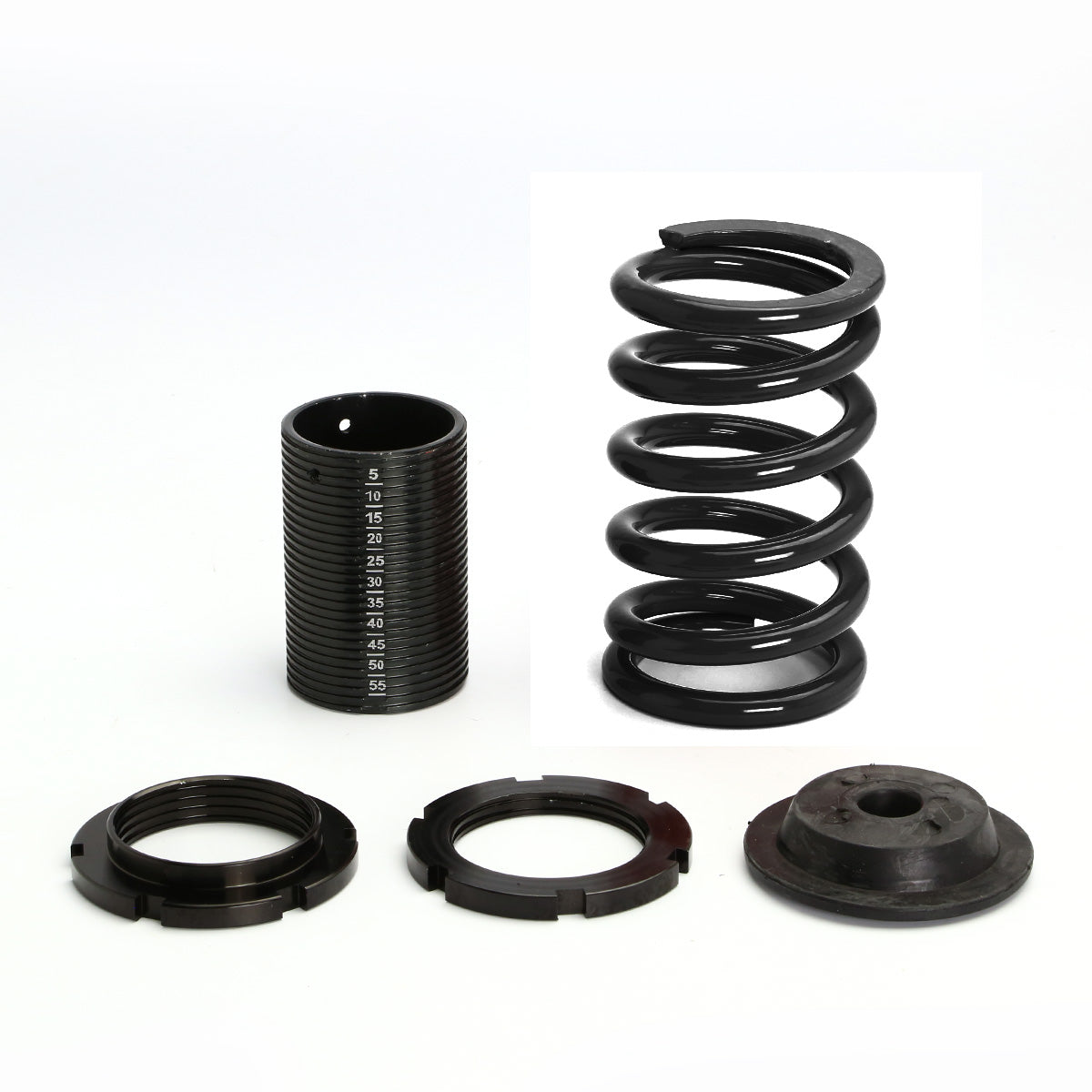 COILOVER 01-05 HONDA CIVIC - SCALE- BLACK SLEEVE / BLACK TOP / BLACK SPRING