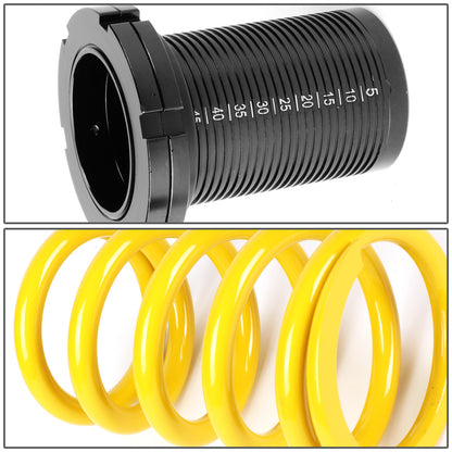 COILOVER 01-05 HONDA CIVIC - SCALE - BLACK SLEEVE / BLACK TOP / YELLOW SPRING