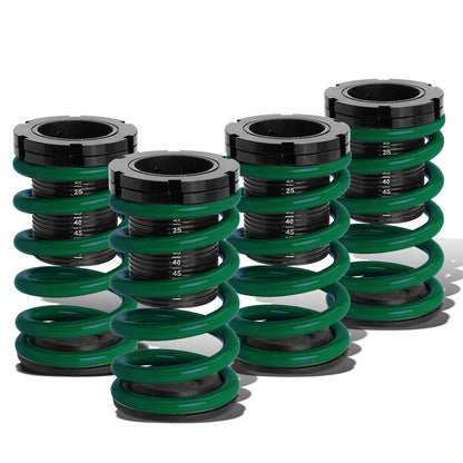COILOVER 01-05 HONDA CIVIC - SCALE - BLACK SLEEVE / BLACK TOP / GREEN SPRING