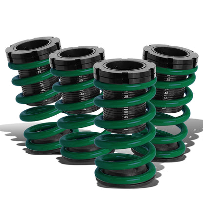 COILOVER 01-05 HONDA CIVIC - SCALE - BLACK SLEEVE / BLACK TOP / GREEN SPRING