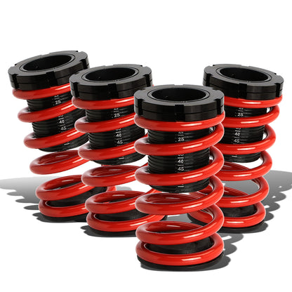 COILOVER 01-05 HONDA CIVIC - SCALE - BLACK SLEEVE / BLACK TOP / RED SPRING
