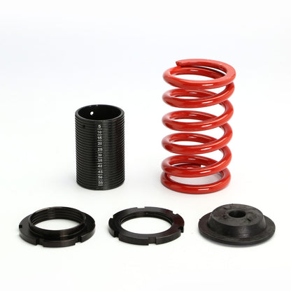 COILOVER 01-05 HONDA CIVIC - SCALE - BLACK SLEEVE / BLACK TOP / RED SPRING