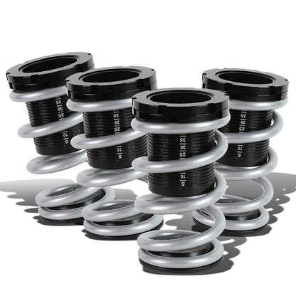 COILOVER 01-05 HONDA CIVIC - SCALE - BLACK SLEEVE / BLACK TOP / SILVER SPRING