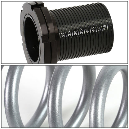 COILOVER 01-05 HONDA CIVIC - SCALE - BLACK SLEEVE / BLACK TOP / SILVER SPRING