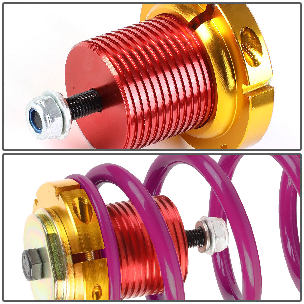 COILOVER 12-15 HONDA CIVIC - RED SLEEVE / GOLD TOP / PURPLE SPRING