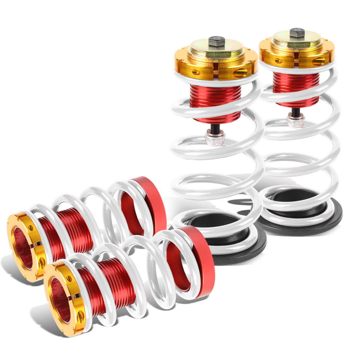 COILOVER 12-15 HONDA CIVIC - RED SLEEVE / GOLD TOP / WHITE SPRING