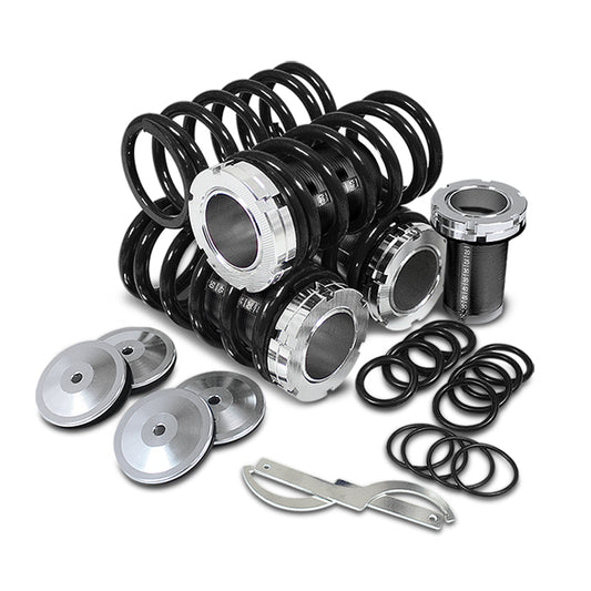 COILOVER 88-00 CIVIC / 88-91 CRX / 93-97 DEL SOL / 90-01 INTEGRA - SLEEVES - SCALE - S2-2 / S3-2 - BLACK / BLACK