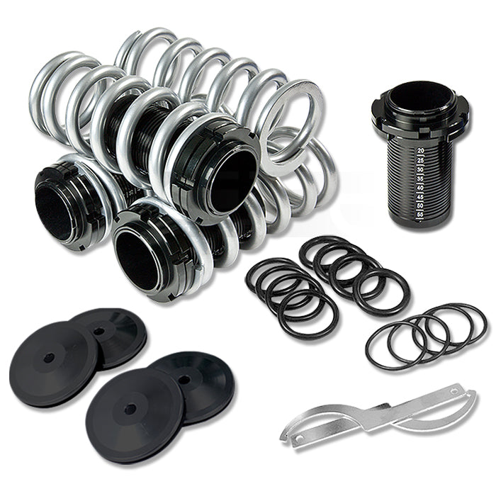 COILOVER 88-00 CIVIC / 88-91 CRX / 93-97 DEL SOL / 90-01 INTEGRA - SLEEVES - SCALE - Z7-1 / ZA7-1 - SILVER / BLACK