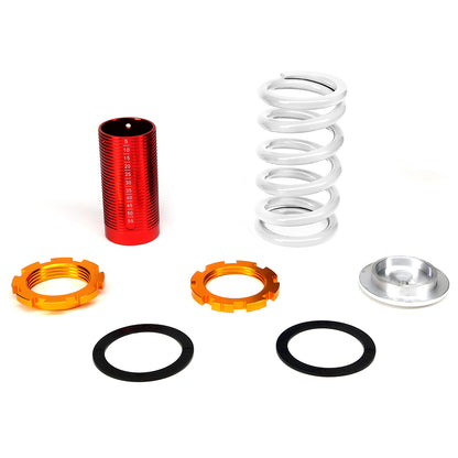COILOVER 88-00 HONDA CIVIC / 88-91 CRX / 93-97 DEL SOL / 90-01 INTEGRA - SCALE - RED SLEEVES / GOLD TOP / WHITE SPRING