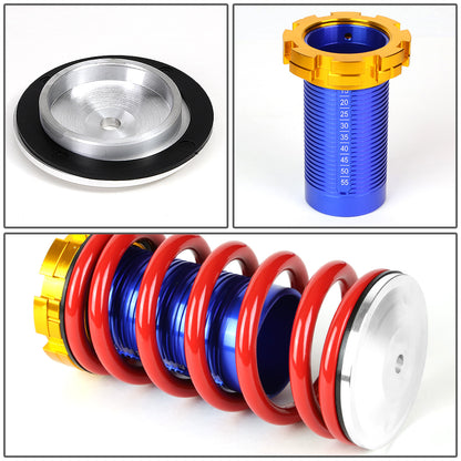 COILOVER 88-00 HONDA CIVIC / 88-91 CRX / 93-97 DEL SOL / 90-01 INTEGRA - SCALE - BLUE SLEEVES / GOLD TOP / RED SPRING
