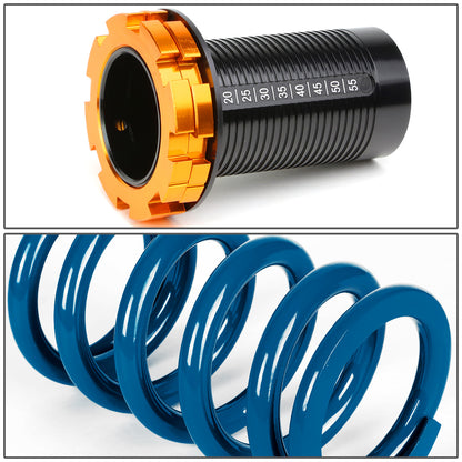 COILOVER 88-00 HONDA CIVIC / 88-91 CRX / 93-97 DEL SOL / 90-01 INTEGRA - SCALE - BLACK SLEEVES / GOLD TOP / BLUE SPRING