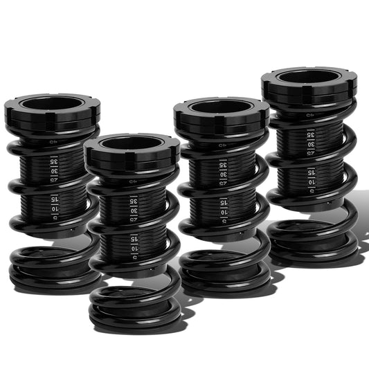 COILOVER 88-00 HONDA CIVIC / 88-91 CRX / 93-97 DEL SOL / 90-01 INTEGRA - SCALE - BLACK SLEEVES / BLACK TOP / BLACK SPRING