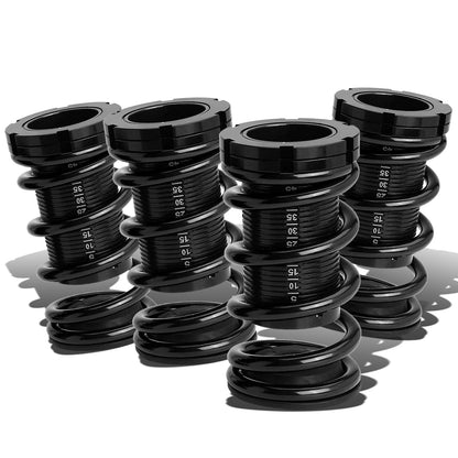 COILOVER 88-00 HONDA CIVIC / 88-91 CRX / 93-97 DEL SOL / 90-01 INTEGRA - SCALE - BLACK SLEEVES / BLACK TOP / BLACK SPRING