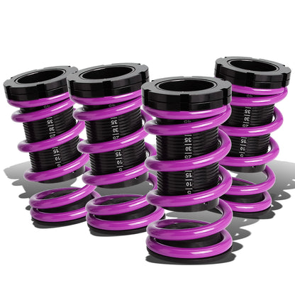 COILOVER 88-00 HONDA CIVIC / 88-91 CRX / 93-97 DEL SOL / 90-01 INTEGRA - SCALE - BLACK SLEEVES / BLACK TOP / PURPLE SPRING