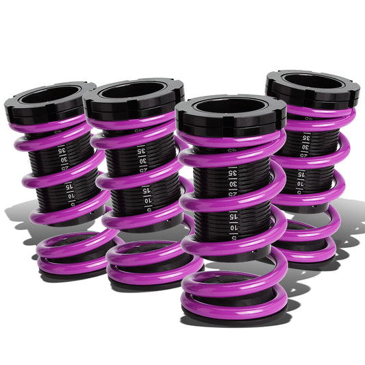 COILOVER 88-00 HONDA CIVIC / 88-91 CRX / 93-97 DEL SOL / 90-01 INTEGRA - SCALE - BLACK SLEEVES / BLACK TOP / PURPLE SPRING