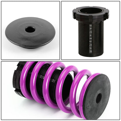 COILOVER 88-00 HONDA CIVIC / 88-91 CRX / 93-97 DEL SOL / 90-01 INTEGRA - SCALE - BLACK SLEEVES / BLACK TOP / PURPLE SPRING