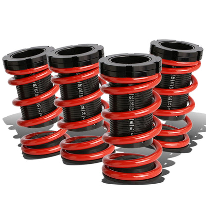 COILOVER 88-00 HONDA CIVIC / 88-91 CRX / 93-97 DEL SOL / 90-01 INTEGRA - SCALE - BLACK SLEEVES / BLACK TOP / RED SPRING