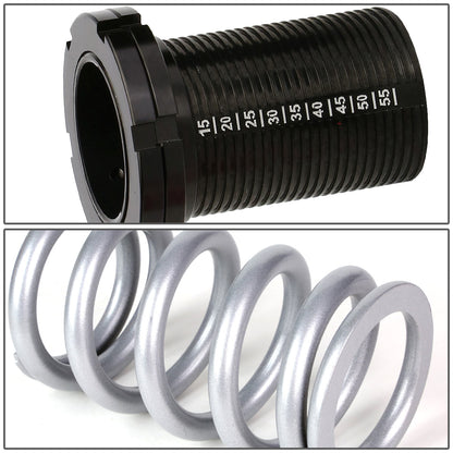COILOVER 88-00 HONDA CIVIC / 88-91 CRX / 93-97 DEL SOL / 90-01 INTEGRA - SCALE - BLACK SLEEVES / BLACK TOP / SILVER SPRING